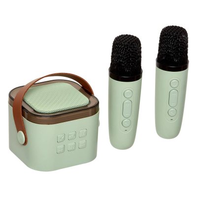 Karaoké enfant kara vert avec 2 micros