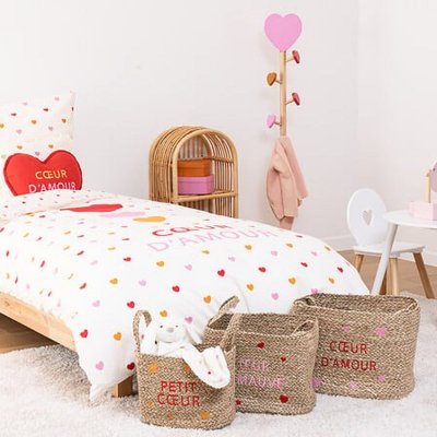 Lot de 3 paniers amour