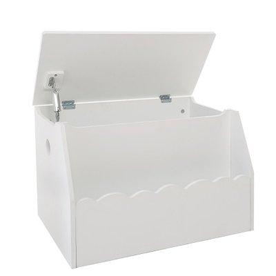 Coffre à jouets avec bibliothèque banc