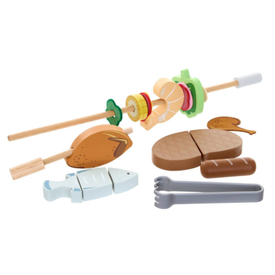 Table barbecue en bois liam avec accessoires