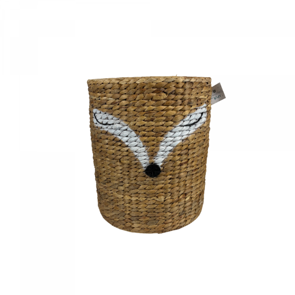 Les imparfaits - panier de rangement renard avec couvercle jacinthe Atmosphera for kids