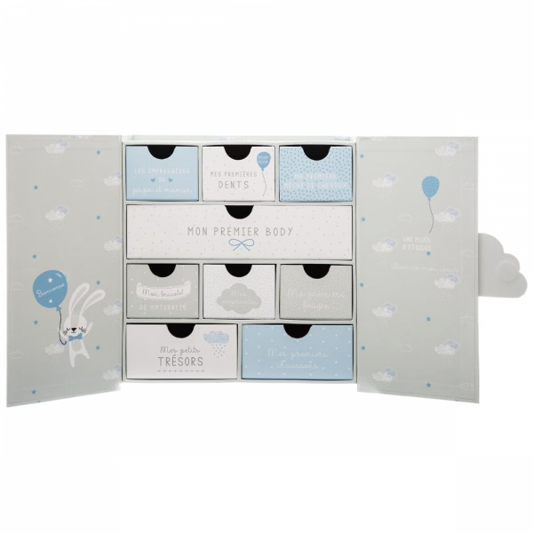 Coffret naissance 9 tiroirs royaume des souvenirs - modèle aléatoire Atmosphera for kids