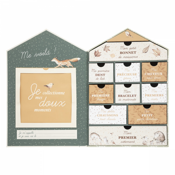 Coffret naissance 10 tiroirs forêt Atmosphera for kids
