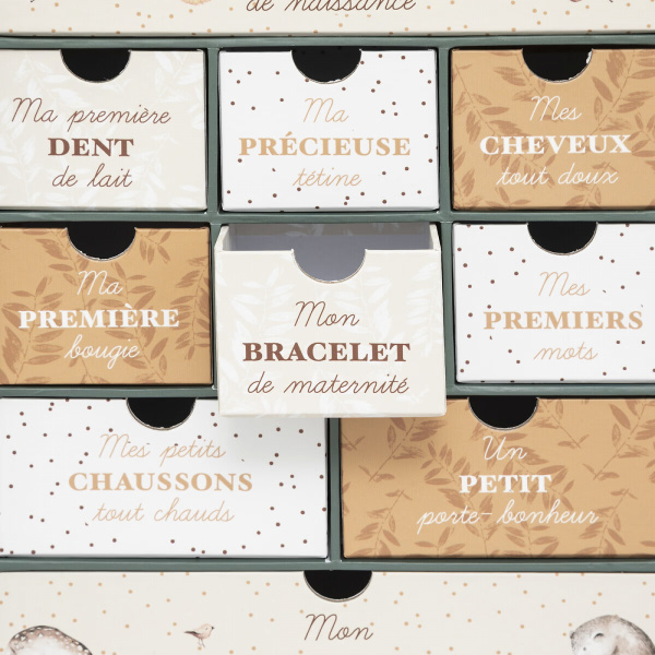 Coffret naissance 10 tiroirs forêt Atmosphera for kids