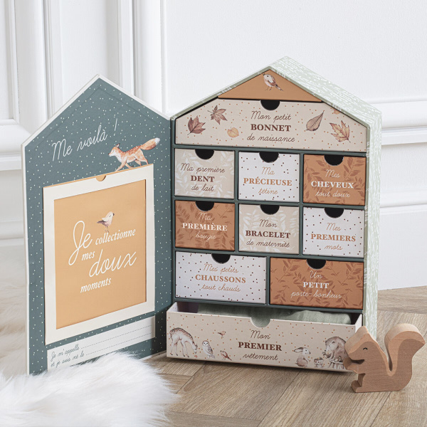 Coffret naissance 10 tiroirs forêt Atmosphera for kids