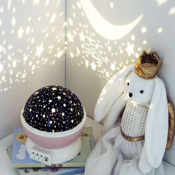 Veilleuse bébé projection plafond grise Atmosphera for kids