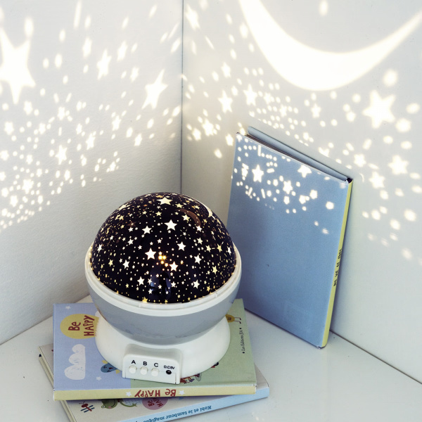 Veilleuse bébé projection plafond grise Atmosphera for kids
