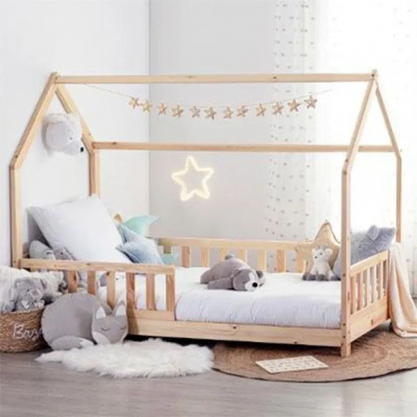 Lit cabane bosco 90 x 190 cm pin Atmosphera for kids
