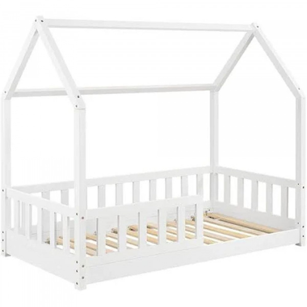 Lit cabane bosco 90 x 190 cm blanc Atmosphera for kids