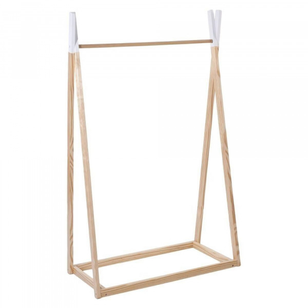 Portant à vêtements enfant bois et blanc Atmosphera for kids