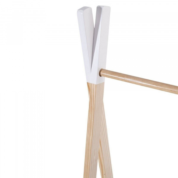 Portant à vêtements enfant bois et blanc Atmosphera for kids