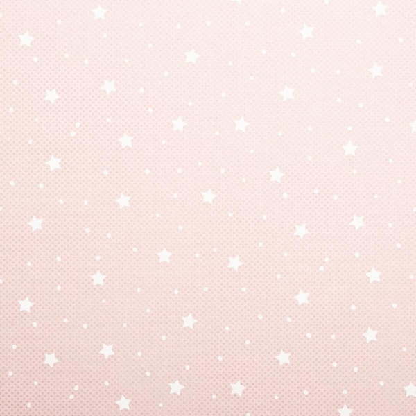 Cube de rangement 29x29 cm rose étoiles blanches Atmosphera for kids