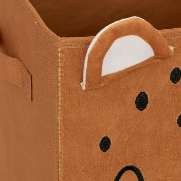 Cube de rangement 29x29 cm rose étoiles blanches Atmosphera for kids