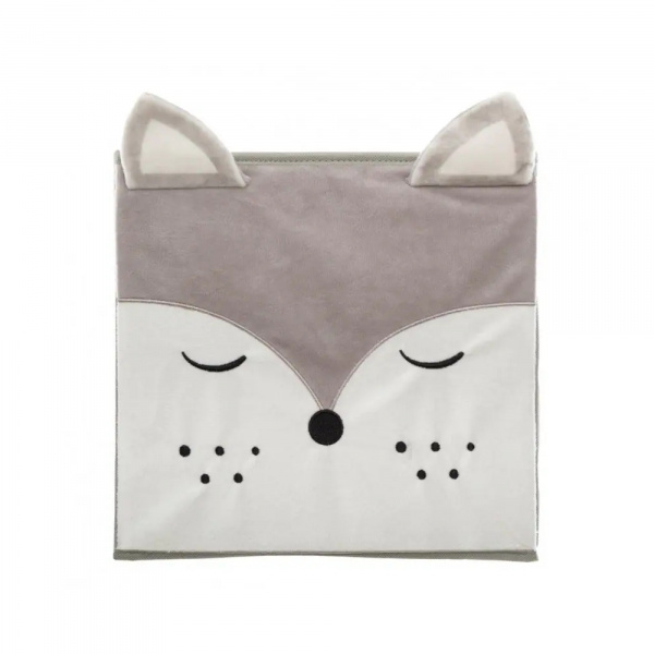 Cube de rangement 29x29 cm rose étoiles blanches Atmosphera for kids