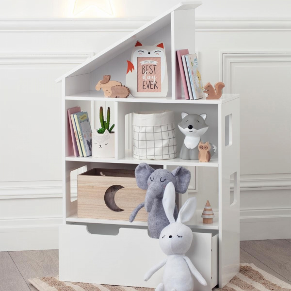 Étagère avec coffre de rangement blanche Atmosphera for kids