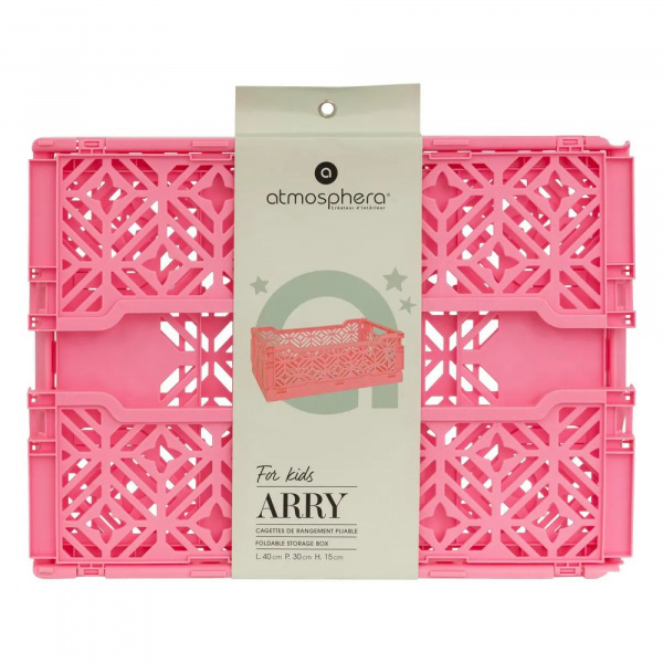 Cagette pliante arry 30 x 20 x 11,5 cm vert Atmosphera for kids