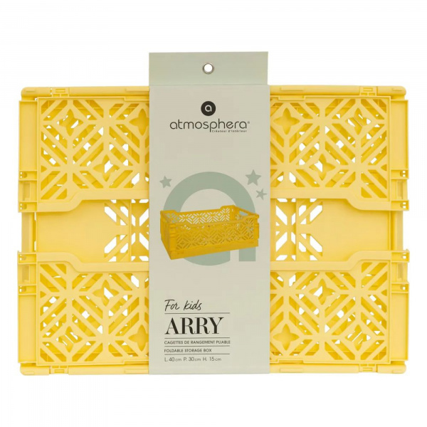 Cagette pliante arry 30 x 20 x 11,5 cm vert Atmosphera for kids