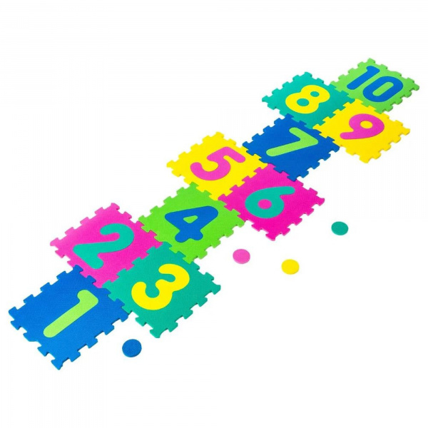 Tapis d'éveil mousse marelle 10 dalles Atmosphera for kids