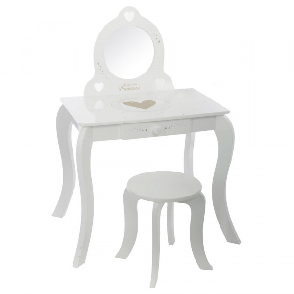 Coiffeuse et tabouret princesse Atmosphera for kids