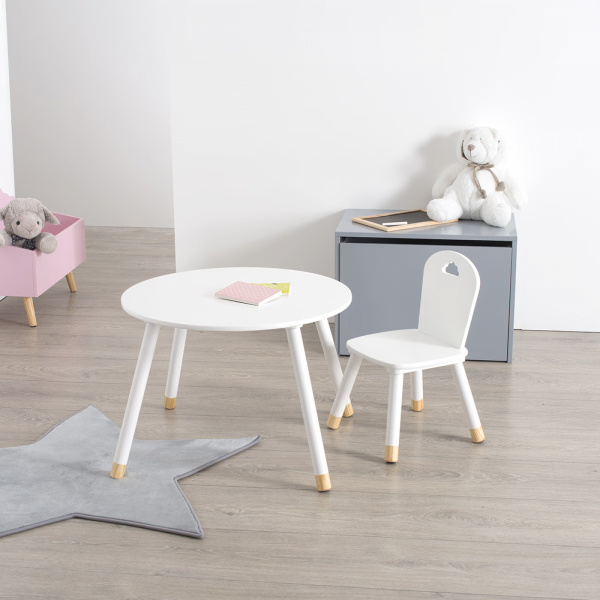 Table enfant douceur blanche Atmosphera for kids