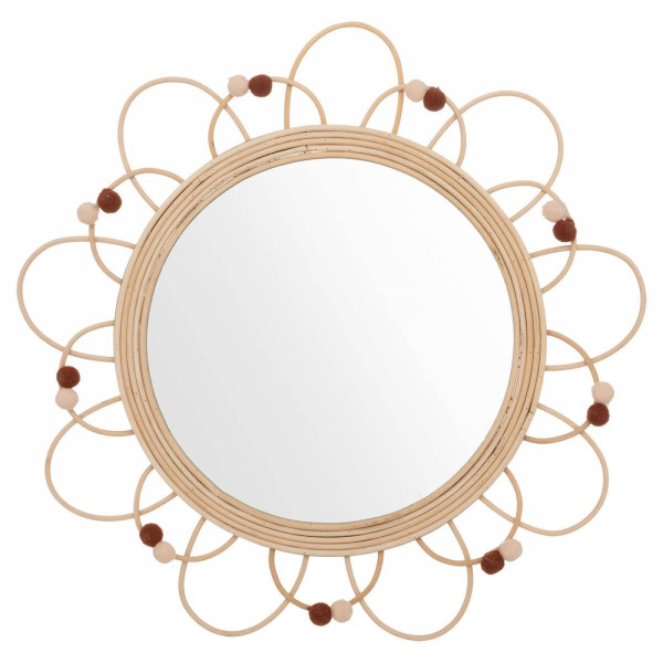 Miroir enfant campagne rotin Atmosphera for kids