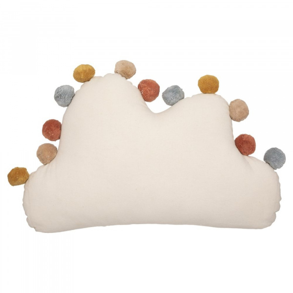 Coussin enfant nuage pompons Atmosphera for kids