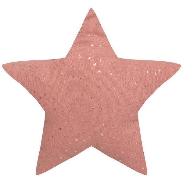 Coussin enfant oya étoile rose terracotta Atmosphera for kids