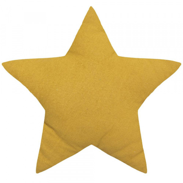 Coussin enfant oya étoile jaune moutarde Atmosphera for kids