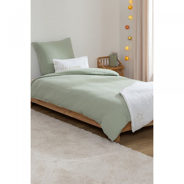 Parure de lit enfant 140x200 cm vert Atmosphera for kids
