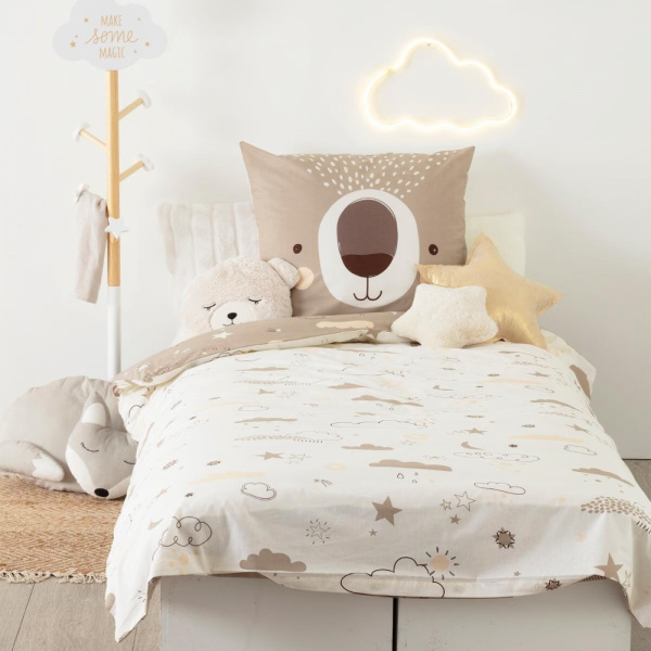 Parure de lit enfant 140x200 cm ours Atmosphera for kids