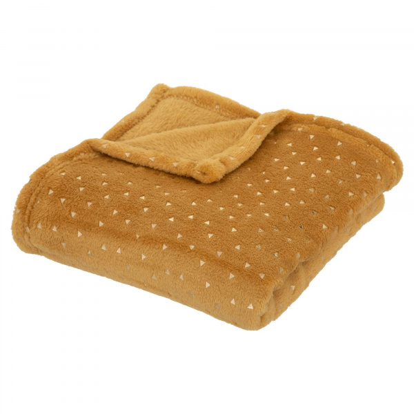 Plaid bébé 75x100 cm oya flanelle terracotta Atmosphera for kids