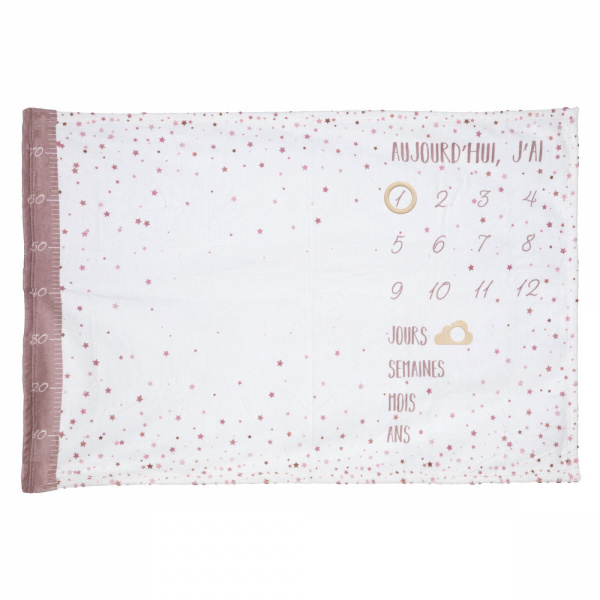 Couverture étape bébé 80x120 cm étoile - modèle aléatoire Atmosphera for kids