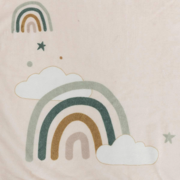 Couverture étape bébé 80x120 cm arc-en-ciel Atmosphera for kids