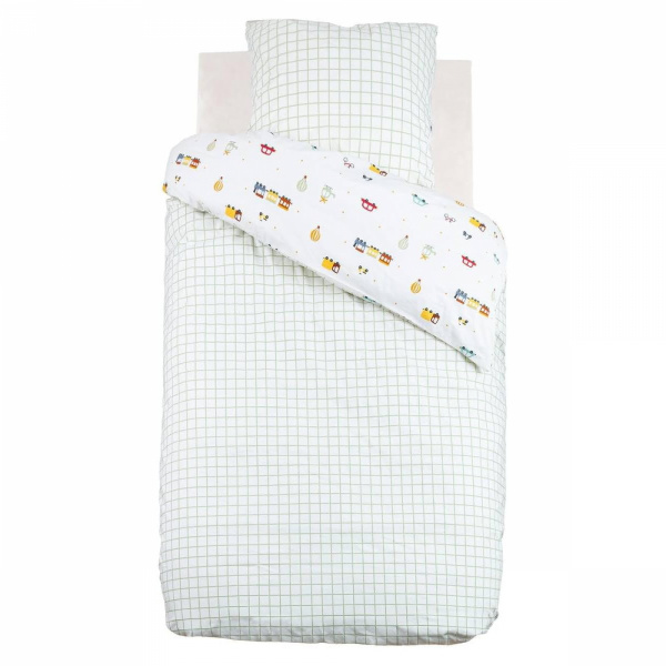 Parure de lit enfant 140x200 cm voiture Atmosphera for kids