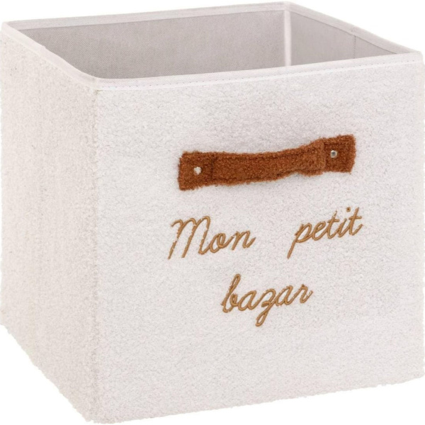 Boîte de rangement bazar bouclette 29 x 29 cm Atmosphera for kids