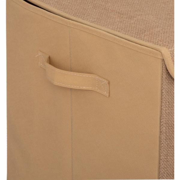 Coffre à jouets jute avec pompons Atmosphera for kids