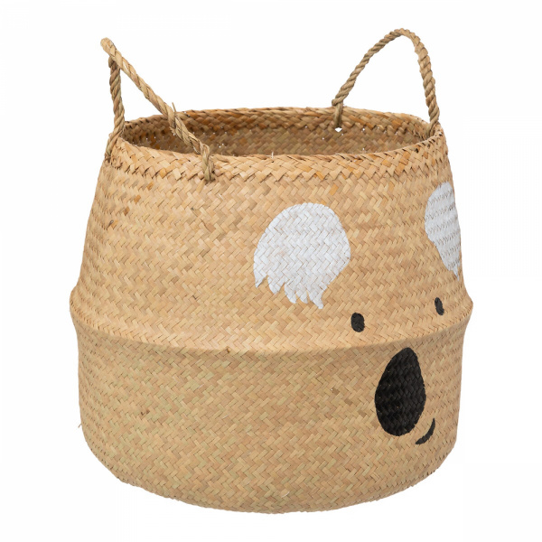Panier de rangement pliant roseau koala Atmosphera for kids