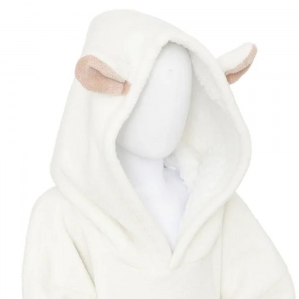 Poncho à capuche mouton flanelle Atmosphera for kids