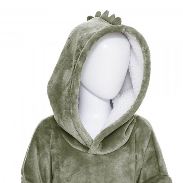 Poncho à capuche dino flanelle Atmosphera for kids