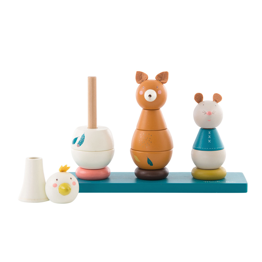 Jouet D Eveil Bebe Empilable Animaux Le Voyage D Olga De Moulin Roty Sur Allobebe