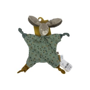 Les imparfaits - doudou lapin trois petits lapins - sauge Moulin roty