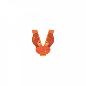 Lettre bois - v orange Moulin roty
