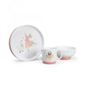 Set vaisselle 3 pièces en porcelaine Moulin roty
