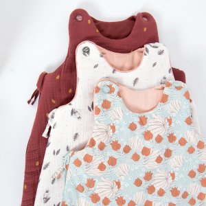 Gigoteuse hiver 0-6 mois après la pluie - fleurie bleue Moulin roty