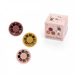 Boîte de 3 disques pour lampe à histoires après la pluie Moulin roty