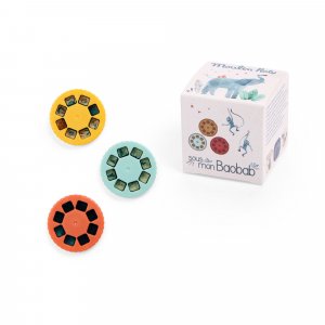 Boîte de 3 disques pour lampe à histoires sous mon baobab Moulin roty