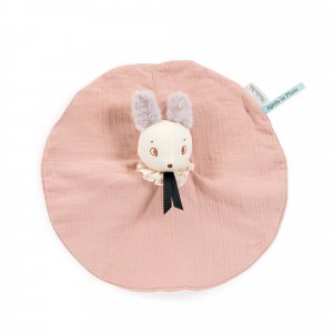 Doudou lange après la pluie - souris rose Moulin roty