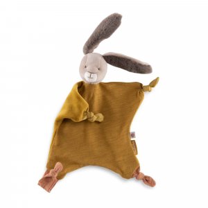 Doudou lapin trois petits lapins - ocre Moulin roty