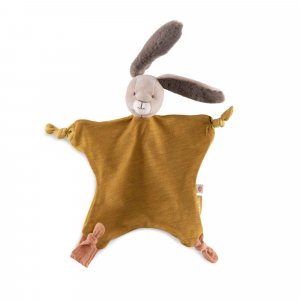 Doudou lapin trois petits lapins - ocre Moulin roty