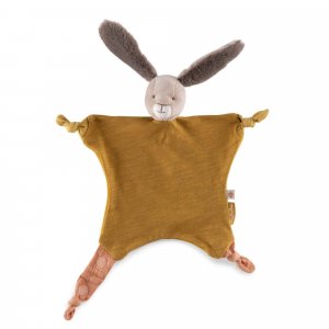 Doudou lapin trois petits lapins - ocre Moulin roty